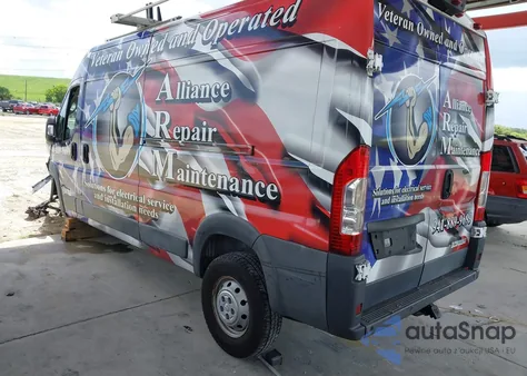 2018 Ram Promaster 2500 из США, поврежденный, VIN 3C6TRVDGXJE156506